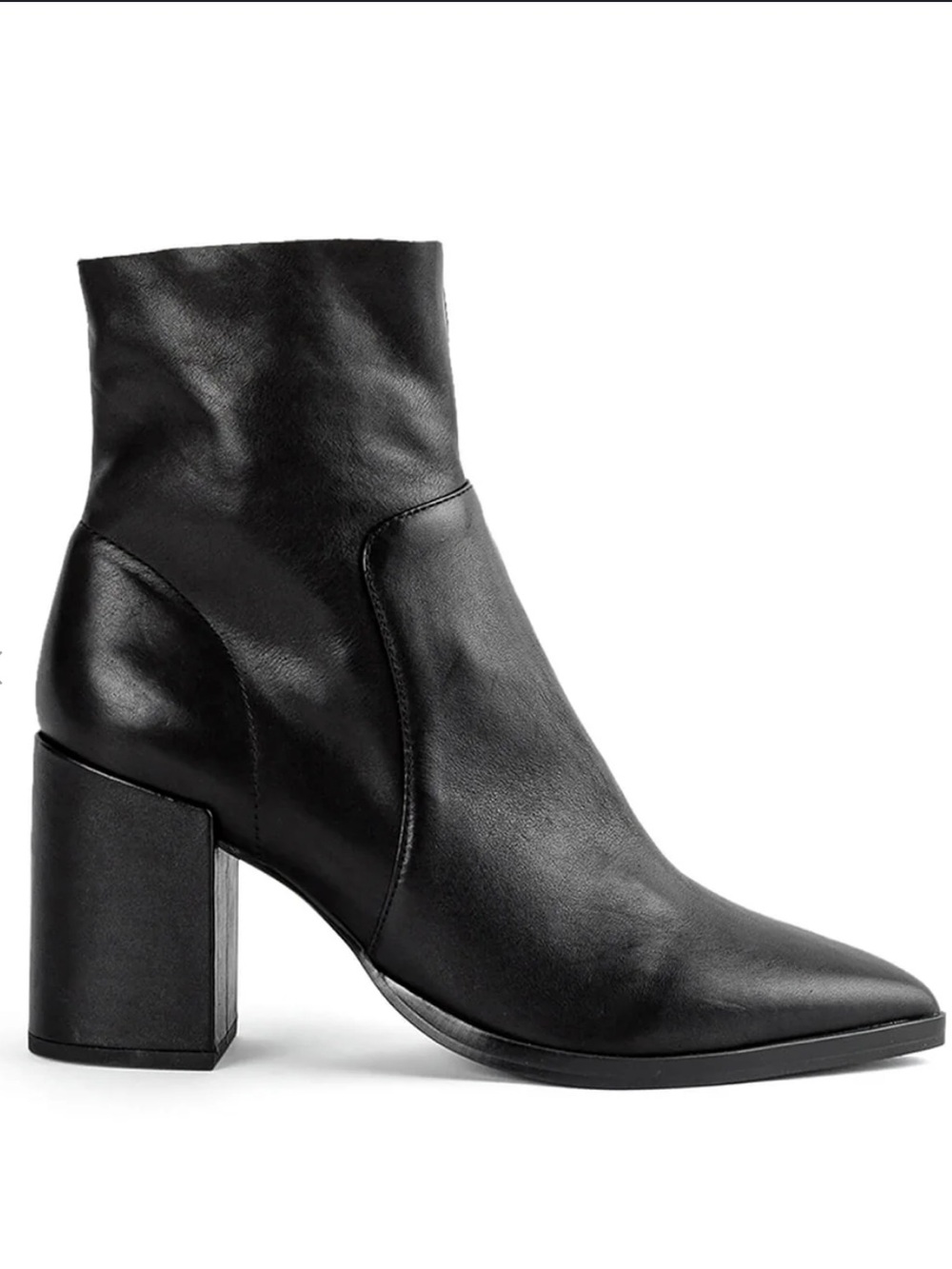 Tony Bianco Brazen leather pointed toe booties
